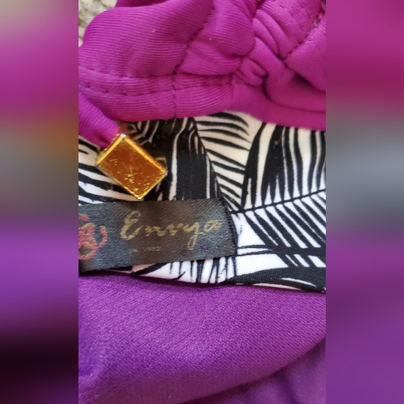 Envya Purple Halter Tankini Set Tummy Control 2 Piece Swimsuit Size Medium - Picture 7 of 7